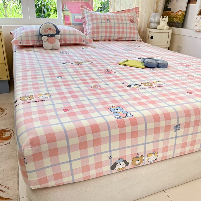 91家纺网 家纺一手货源 找家纺 莱通家纺 2025春夏新款12868纯棉印花单被套 被套单件-系列二（商家提供买家秀） 童趣伙伴