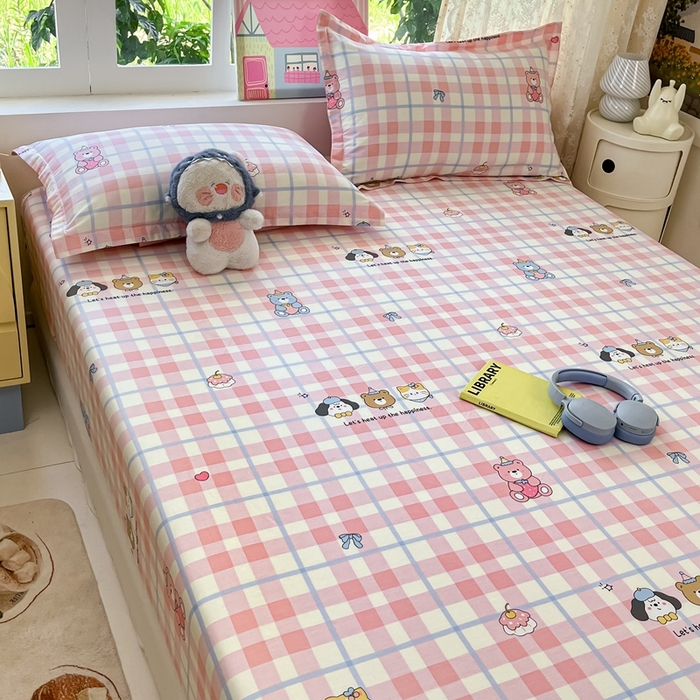 91家纺网 家纺一手货源 找家纺 莱通家纺 2025春夏新款12868纯棉印花单被套 被套单件-系列二（商家提供买家秀） 童趣伙伴