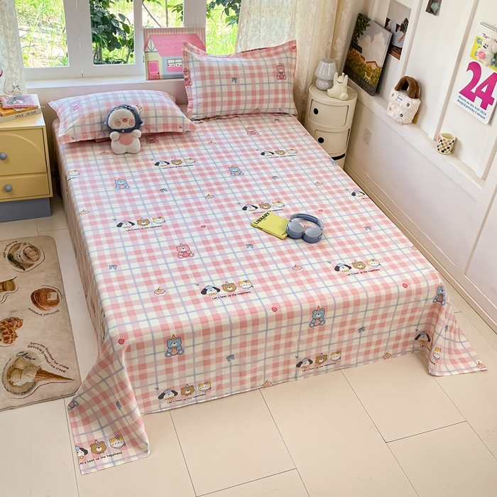 91家纺网 家纺一手货源 找家纺 莱通家纺 2025春夏新款12868纯棉印花单被套 被套单件-系列二（商家提供买家秀） 童趣伙伴