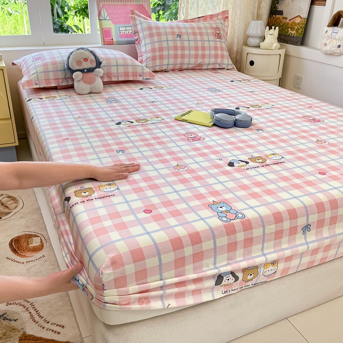 91家纺网 家纺一手货源 找家纺 莱通家纺 2025春夏新款12868纯棉印花单被套 被套单件-系列二（商家提供买家秀） 童趣伙伴