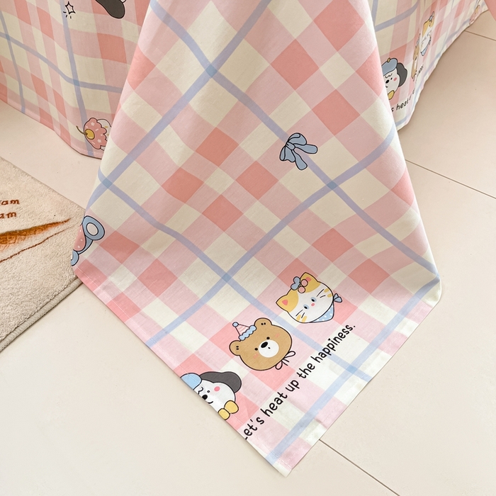 91家纺网 家纺一手货源 找家纺 莱通家纺 2025春夏新款12868纯棉印花单被套 被套单件-系列二（商家提供买家秀） 童趣伙伴