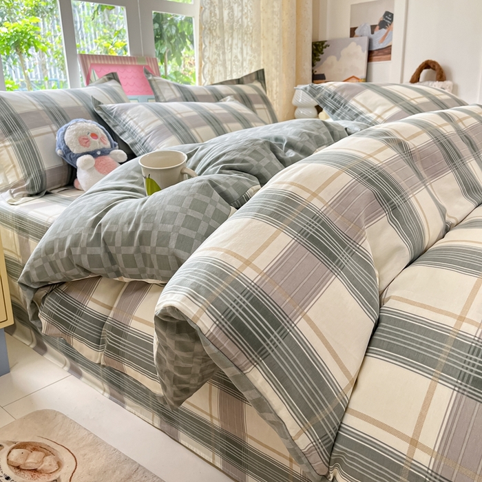 91家纺网 家纺一手货源 找家纺 莱通家纺 2025春夏新款12868纯棉印花单被套 被套单件-系列二（商家提供买家秀） 新格拉