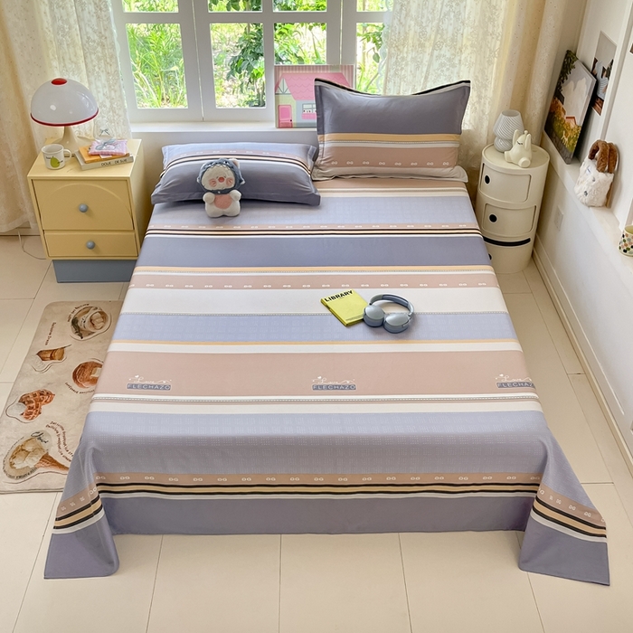 91家纺网 家纺一手货源 找家纺 莱通家纺 2025春夏新款12868纯棉印花四件套-系列二（商家提供买家秀） 正交暮色