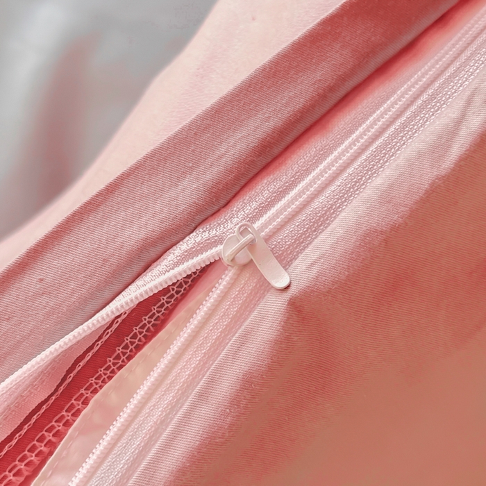 91家纺网 家纺一手货源 找家纺 简冠家纺 2025新款13372全棉纯色学生三件套 樱花粉