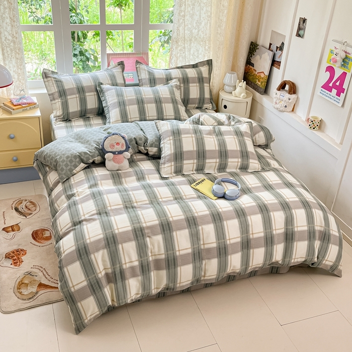 91家纺网 家纺一手货源 找家纺 莱通家纺 2025春夏新款12868纯棉印花单被套 被套单件-系列二（商家提供买家秀） 新格拉