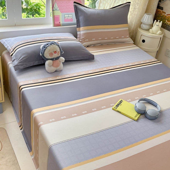 91家纺网 家纺一手货源 找家纺 莱通家纺 2025春夏新款12868纯棉印花四件套-系列二（商家提供买家秀） 正交暮色