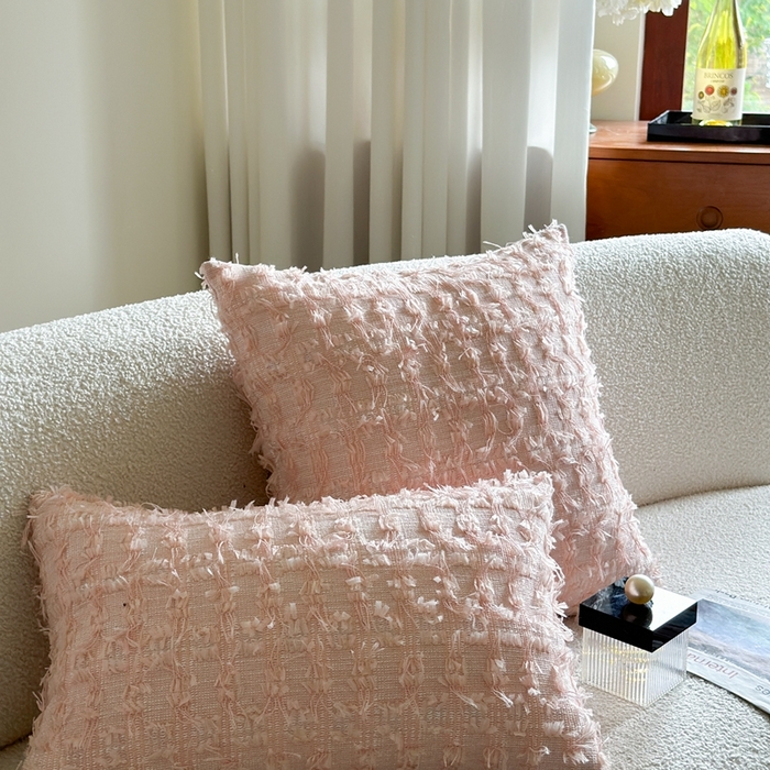 91家纺网 家纺一手货源 找家纺 （总）918拾朵家居 2025新款立体流苏小香风抱枕