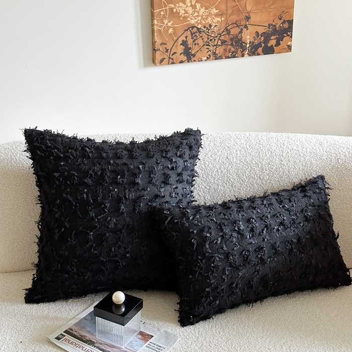 91家纺网 家纺一手货源 找家纺 （总）918拾朵家居 2025新款立体流苏小香风抱枕