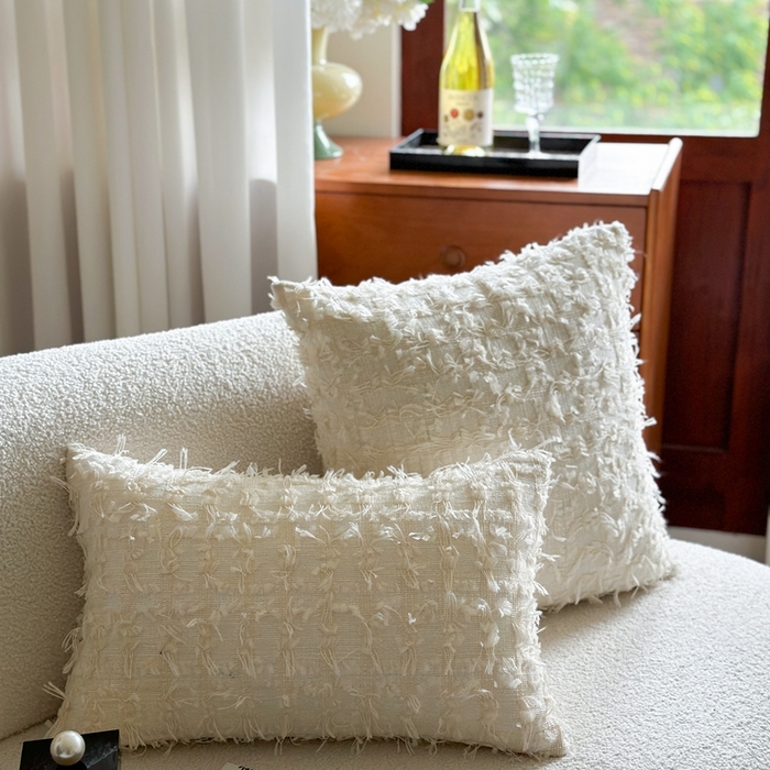 91家纺网 家纺一手货源 找家纺 （总）918拾朵家居 2025新款立体流苏小香风抱枕