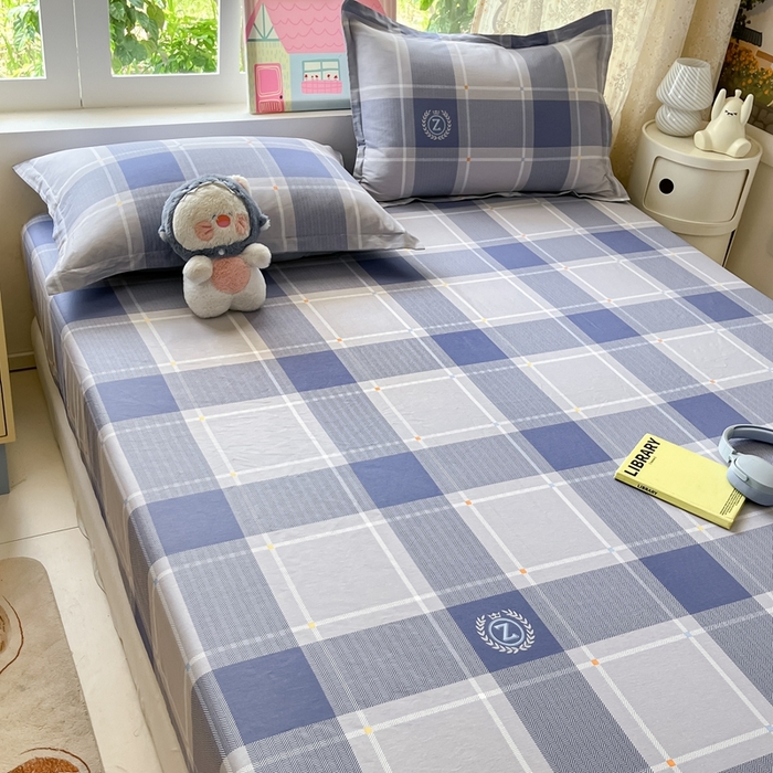 91家纺网 家纺一手货源 找家纺 莱通家纺 2025春夏新款12868纯棉印花单被套 被套单件-系列二（商家提供买家秀） 英伦风