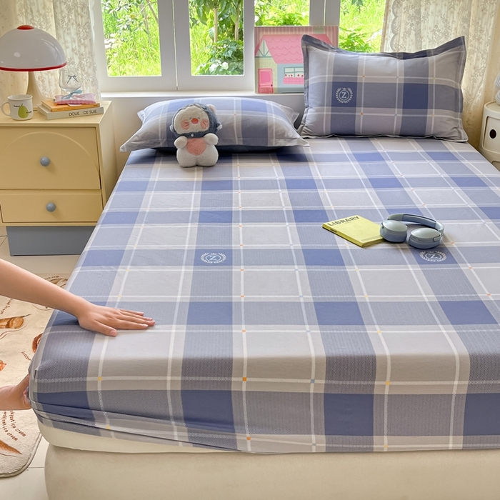 91家纺网 家纺一手货源 找家纺 莱通家纺 2025春夏新款12868纯棉印花单被套 被套单件-系列二（商家提供买家秀） 英伦风