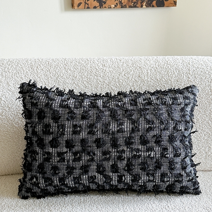 91家纺网 家纺一手货源 找家纺 （总）918拾朵家居 2025新款立体流苏小香风抱枕