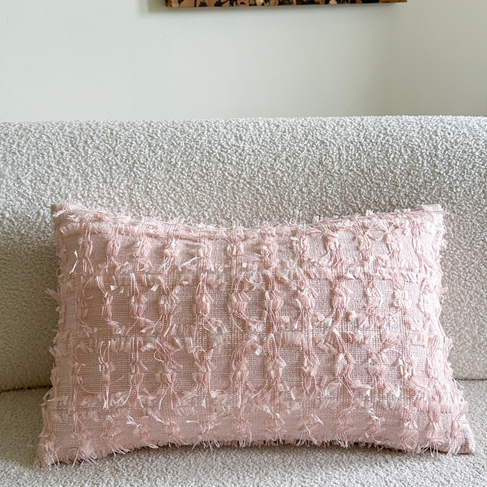 91家纺网 家纺一手货源 找家纺 （总）918拾朵家居 2025新款立体流苏小香风抱枕