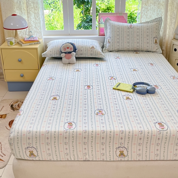 91家纺网 家纺一手货源 找家纺 莱通家纺 2025春夏新款12868纯棉印花单被套 被套单件-系列二（商家提供买家秀） 月光摇蓝草