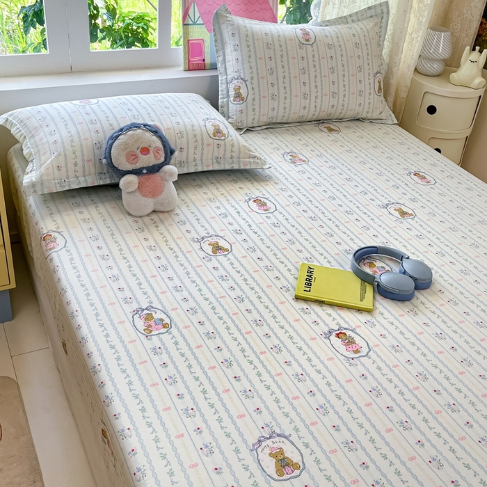 91家纺网 家纺一手货源 找家纺 莱通家纺 2025春夏新款12868纯棉印花单被套 被套单件-系列二（商家提供买家秀） 月光摇蓝草