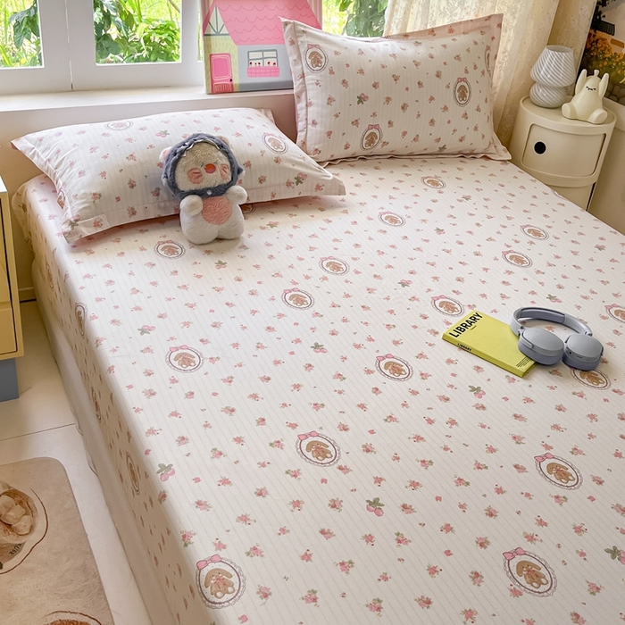 91家纺网 家纺一手货源 找家纺 莱通家纺 2025春夏新款12868纯棉印花单被套 被套单件-系列二（商家提供买家秀） 云朵相馆