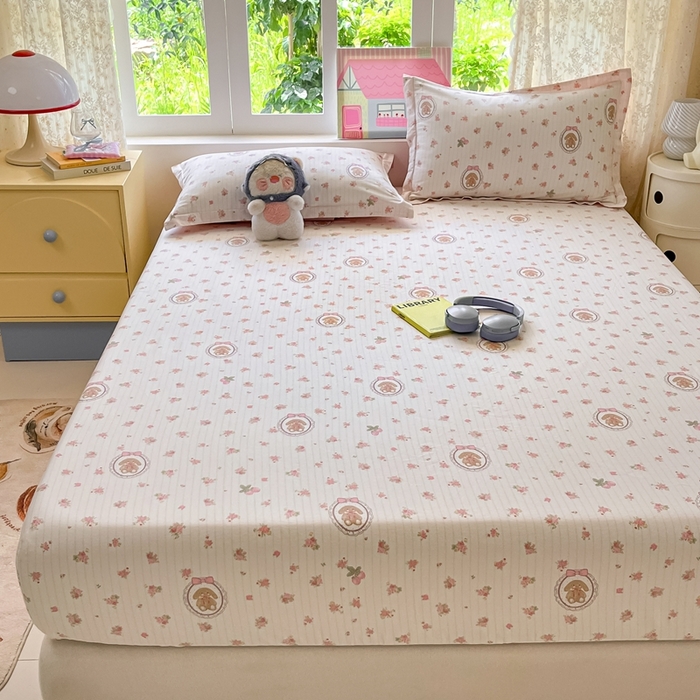 91家纺网 家纺一手货源 找家纺 莱通家纺 2025春夏新款12868纯棉印花单被套 被套单件-系列二（商家提供买家秀） 云朵相馆