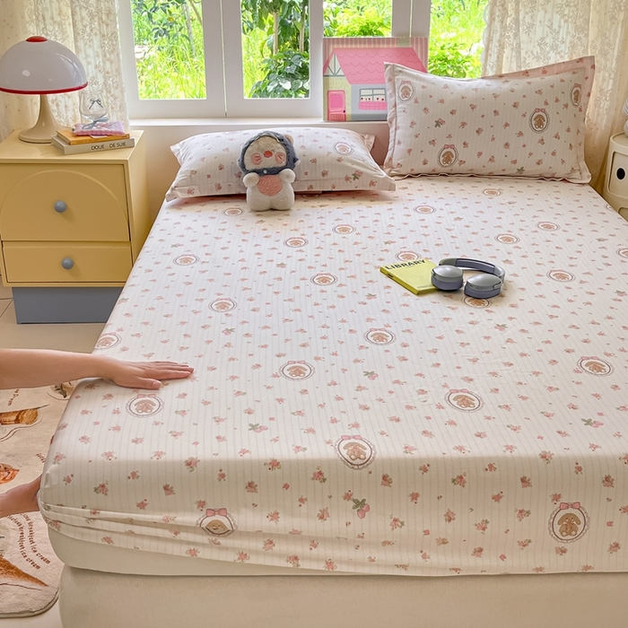 91家纺网 家纺一手货源 找家纺 莱通家纺 2025春夏新款12868纯棉印花单被套 被套单件-系列二（商家提供买家秀） 云朵相馆