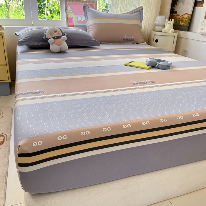 91家纺网 家纺一手货源 找家纺 莱通家纺 2025春夏新款12868纯棉印花单被套 被套单件-系列二（商家提供买家秀） 正交暮色