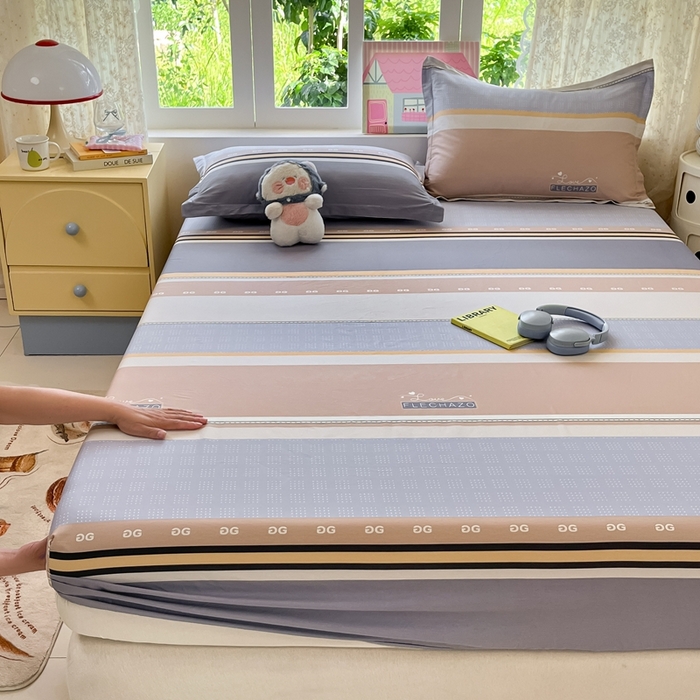 91家纺网 家纺一手货源 找家纺 莱通家纺 2025春夏新款12868纯棉印花单被套 被套单件-系列二（商家提供买家秀） 正交暮色