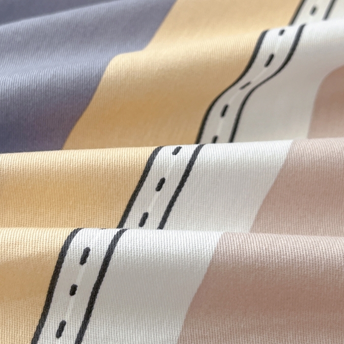 91家纺网 家纺一手货源 找家纺 莱通家纺 2025春夏新款12868纯棉印花单被套 被套单件-系列二（商家提供买家秀） 正交暮色