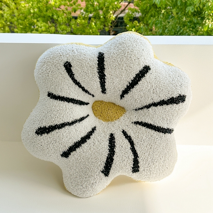 91家纺网 家纺一手货源 找家纺 （总）918拾朵家居 2025新款毛绒花瓣靠枕