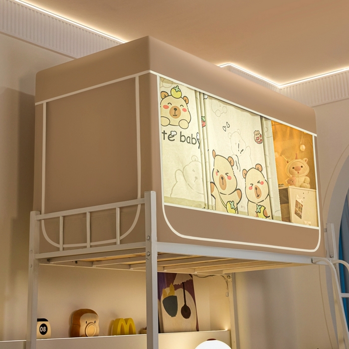 91家纺网 家纺一手货源 找家纺 （总）世婕 2025新款高精密梭织强遮光宿舍卡通学生蚊帐