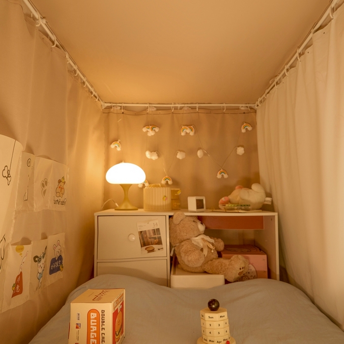 91家纺网 家纺一手货源 找家纺 （总）世婕 2025新款高精密梭织强遮光宿舍卡通学生蚊帐