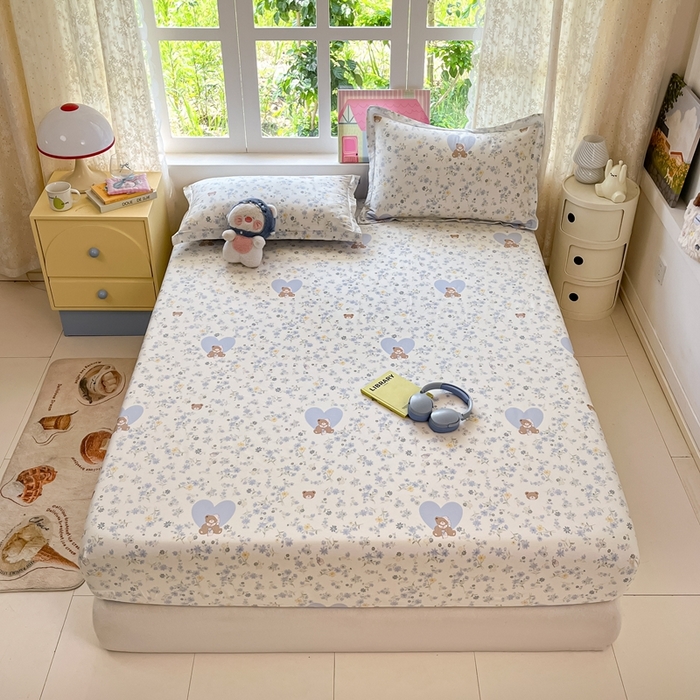 91家纺网 家纺一手货源 找家纺 （总）莱通家纺 2025春夏新款12868纯棉印花单床笠 床笠单件-系列二（商家提供买家秀）