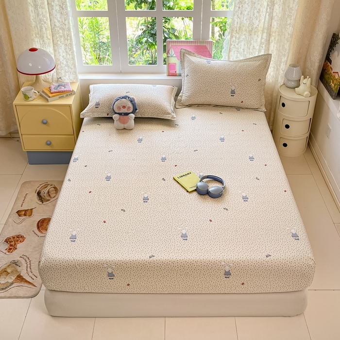 91家纺网 家纺一手货源 找家纺 （总）莱通家纺 2025春夏新款12868纯棉印花单床笠 床笠单件-系列二（商家提供买家秀）