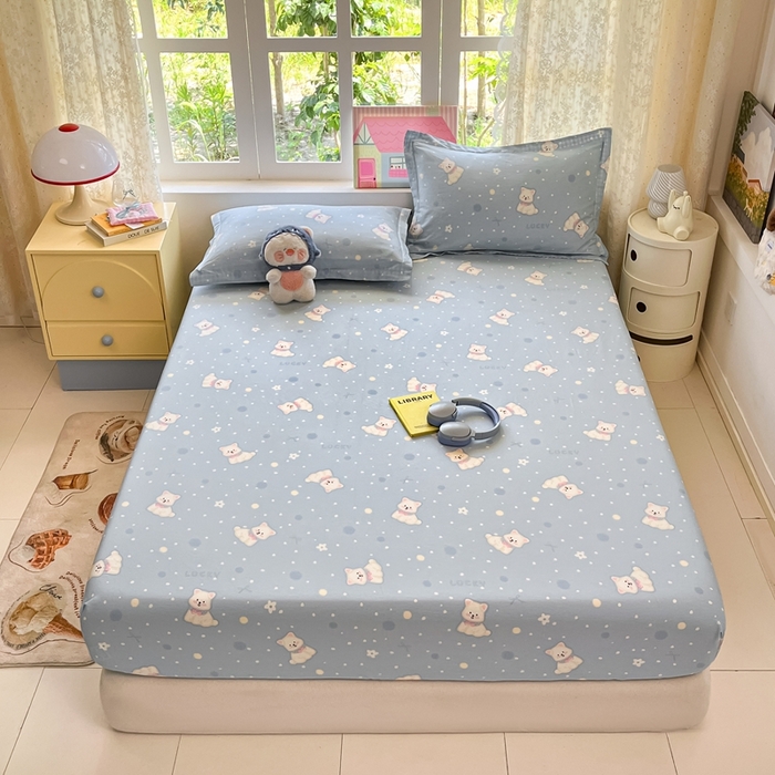 91家纺网 家纺一手货源 找家纺 （总）莱通家纺 2025春夏新款12868纯棉印花单床笠 床笠单件-系列二（商家提供买家秀）