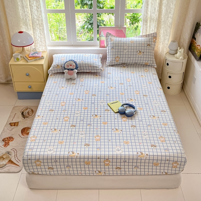 91家纺网 家纺一手货源 找家纺 （总）莱通家纺 2025春夏新款12868纯棉印花单床笠 床笠单件-系列二（商家提供买家秀）