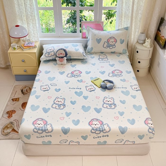 莱通家纺 2025春夏新款12868纯棉印花单床笠 床笠单件-系列二（商家提供买家秀） 达乐宝贝