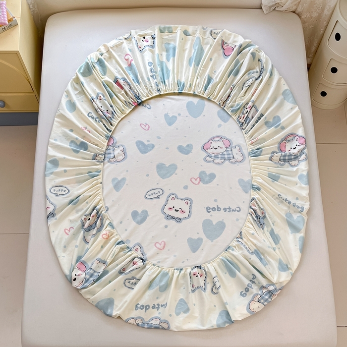 91家纺网 家纺一手货源 找家纺 莱通家纺 2025春夏新款12868纯棉印花单床笠 床笠单件-系列二（商家提供买家秀） 达乐宝贝