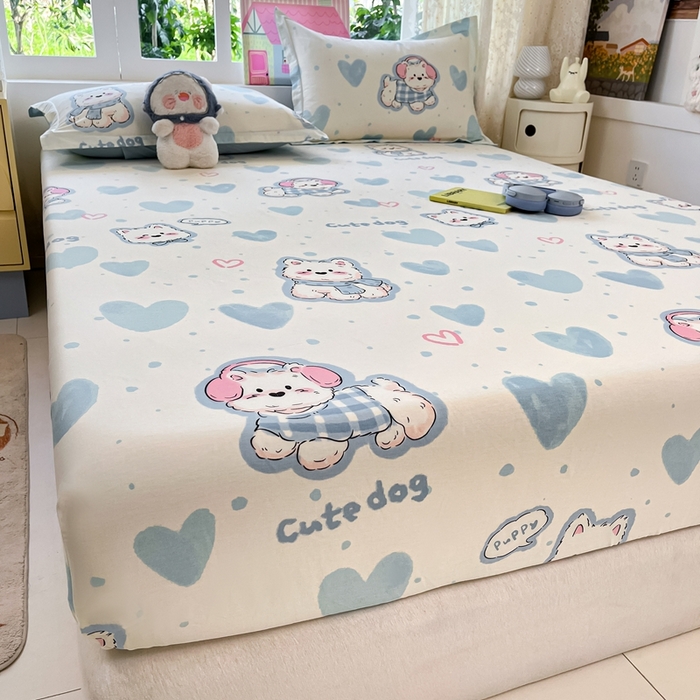 91家纺网 家纺一手货源 找家纺 莱通家纺 2025春夏新款12868纯棉印花单床笠 床笠单件-系列二（商家提供买家秀） 达乐宝贝