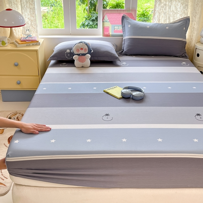 91家纺网 家纺一手货源 找家纺 莱通家纺 2025春夏新款12868纯棉印花单床笠 床笠单件-系列二（商家提供买家秀） 格利亚