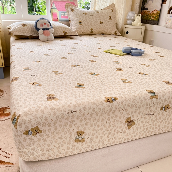 91家纺网 家纺一手货源 找家纺 莱通家纺 2025春夏新款12868纯棉印花单床笠 床笠单件-系列二（商家提供买家秀） 果酱电台