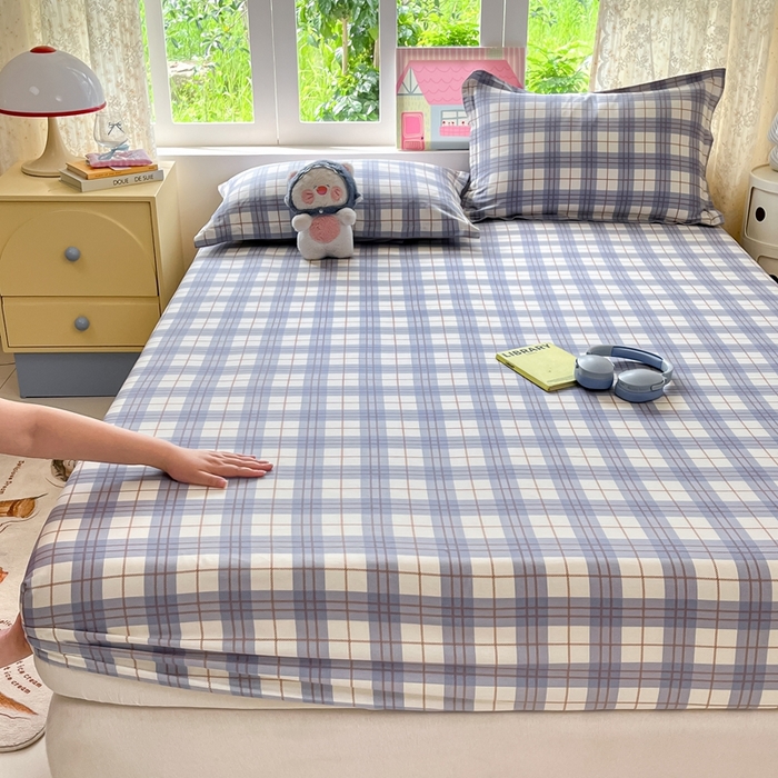 91家纺网 家纺一手货源 找家纺 莱通家纺 2025春夏新款12868纯棉印花单床笠 床笠单件-系列二（商家提供买家秀） 简昔