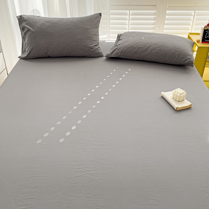 91家纺网 家纺一手货源 找家纺 仟人梦 2025新款超柔110克水洗云朵棉纯色单床单-叠拍图 银灰