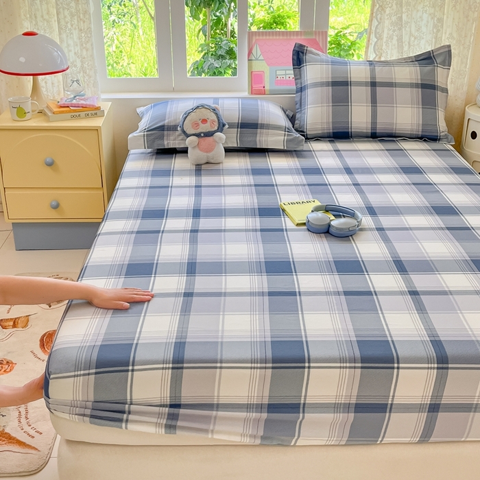 91家纺网 家纺一手货源 找家纺 莱通家纺 2025春夏新款12868纯棉印花单床笠 床笠单件-系列二（商家提供买家秀） 悬浮晶阵