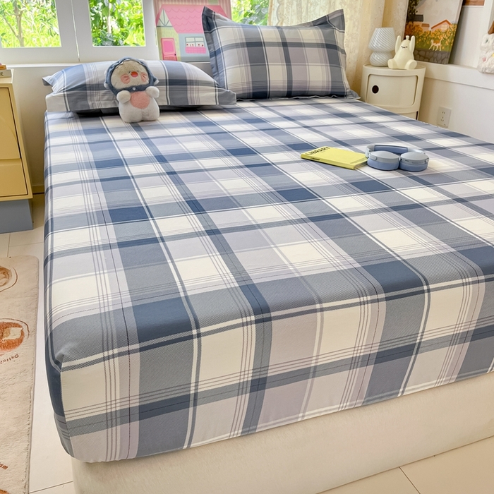 91家纺网 家纺一手货源 找家纺 莱通家纺 2025春夏新款12868纯棉印花单床笠 床笠单件-系列二（商家提供买家秀） 悬浮晶阵