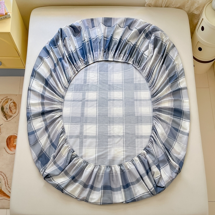 91家纺网 家纺一手货源 找家纺 莱通家纺 2025春夏新款12868纯棉印花单床笠 床笠单件-系列二（商家提供买家秀） 悬浮晶阵