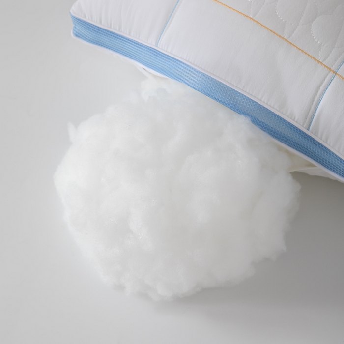 91家纺网 家纺一手货源 找家纺 大熊枕芯 2025新款全棉亲子款刺绣小熊猫儿童学生枕枕头枕芯 小熊猫刺绣-蓝 30x50cm/只