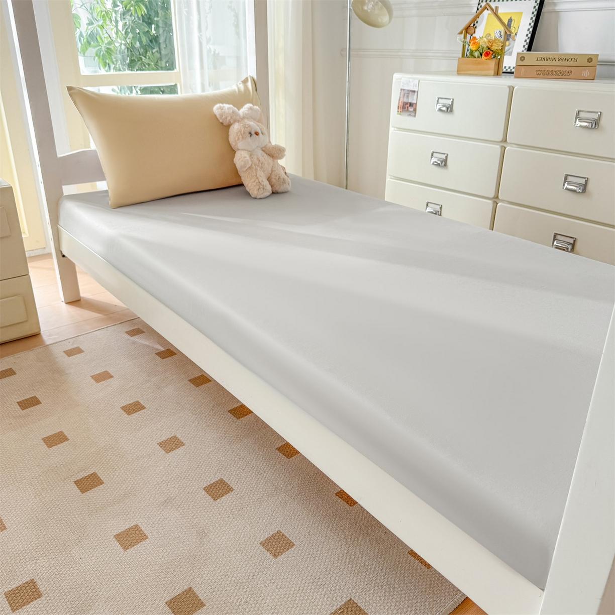 91家纺网 家纺一手货源 找家纺 （总）笙意家纺 2025亲肤水洗棉学生宿舍三件套上下铺三件套-满绣系列