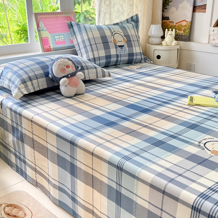 91家纺网 家纺一手货源 找家纺 （总）莱通家纺 2025春夏新款12868纯棉印花单床单 床单单件-系列二（商家提供买家秀）