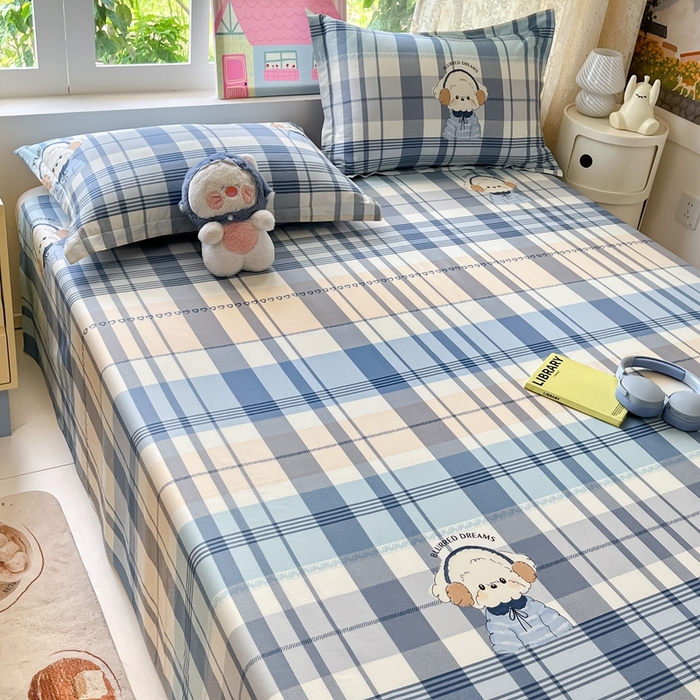 91家纺网 家纺一手货源 找家纺 （总）莱通家纺 2025春夏新款12868纯棉印花单床单 床单单件-系列二（商家提供买家秀）