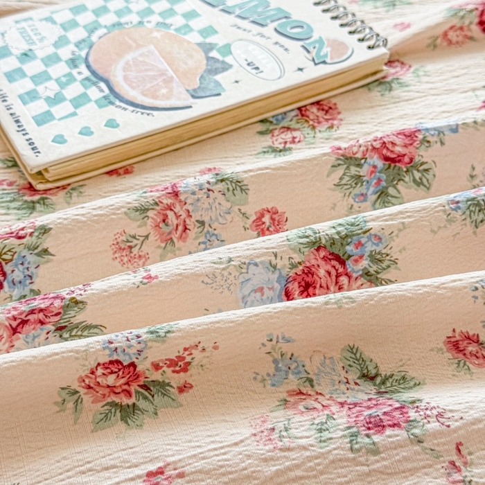 91家纺网 家纺一手货源 找家纺 丽美人家纺 2025新款A类软糯皱皱纱床单单床单单品床单单件床单 QB安娜