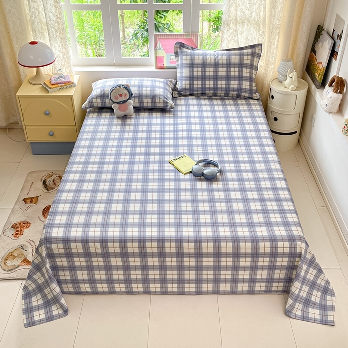 91家纺网 家纺一手货源 找家纺 （总）莱通家纺 2025春夏新款12868纯棉印花单床单 床单单件-系列二（商家提供买家秀）