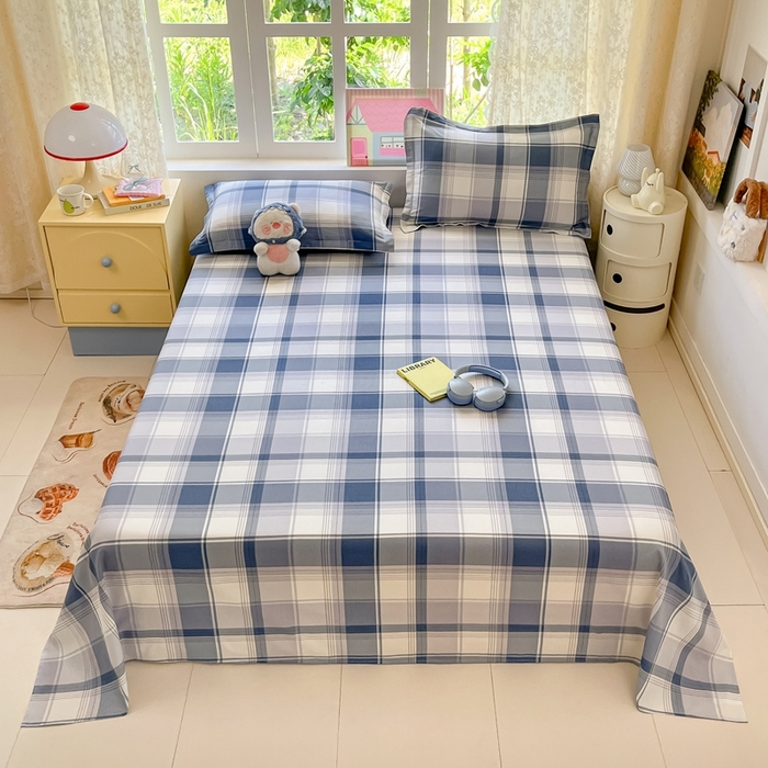 91家纺网 家纺一手货源 找家纺 （总）莱通家纺 2025春夏新款12868纯棉印花单床单 床单单件-系列二（商家提供买家秀）