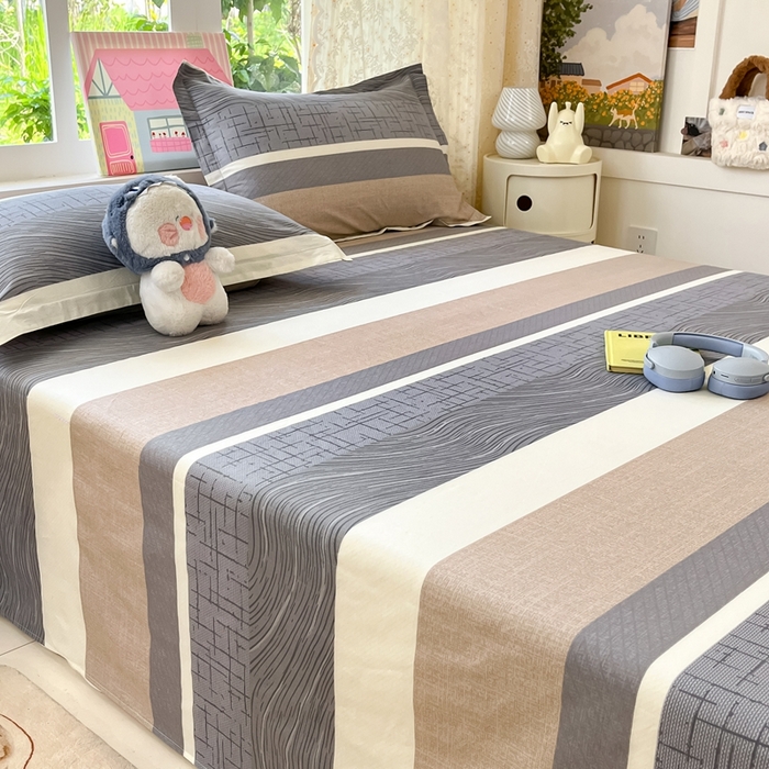 91家纺网 家纺一手货源 找家纺 莱通家纺 2025春夏新款12868纯棉印花单床单 床单单件-系列二（商家提供买家秀） 布兰卡